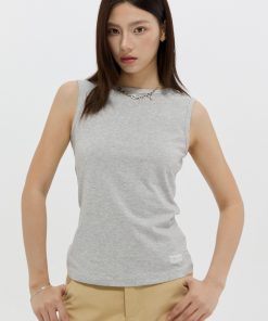 Round Neck Slim Fit Sports Vest T-Shirt for Men and Women - Summer Sleeveless Layering Top, Ideal for Casual and Active Wear