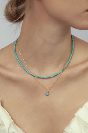Round Pendant Necklace in S925 Sterling Silver, Gold Plated, Versatile Daily Wear, Stackable, Exquisite Minimalist Jewelry