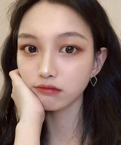 S925 Pure Silver Diamond-Shaped Ear Hoops - Minimalist Square Ear Clips, Elegant Niche Design Earrings for Women