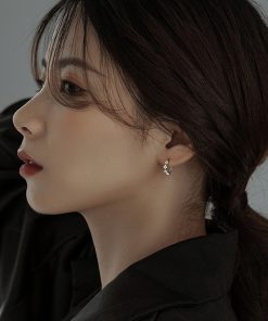 S925 Silver Diamond-Shaped Ear Clips - High-End Trendy Earrings for Women - Niche Design 2025 Fashion Jewelry