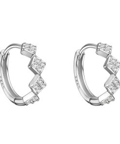 S925 Silver Diamond-Shaped Ear Clips - High-End Trendy Earrings for Women - Niche Design 2025 Fashion Jewelry