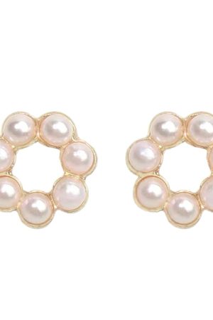 S925 Silver Needle Pearl Earrings - Minimalist Round Studs, Exquisite Korean Style, Versatile Mini Ear Jewelry for Women