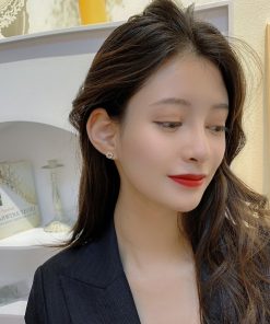 S925 Silver Needle Pearl Earrings - Minimalist Round Studs, Exquisite Korean Style, Versatile Mini Ear Jewelry for Women