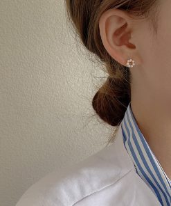 S925 Silver Needle Pearl Earrings - Minimalist Round Studs, Exquisite Korean Style, Versatile Mini Ear Jewelry for Women