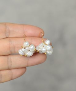 S925 Sterling Silver Baroque Pearl Earrings - Vintage Style, High-End Women's Accessory, Versatile Jewelry for Elegant Looks