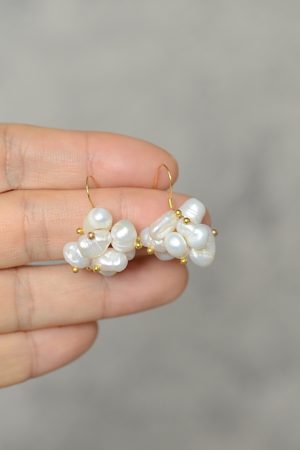 S925 Sterling Silver Baroque Pearl Earrings - Vintage Style, High-End Women's Accessory, Versatile Jewelry for Elegant Looks