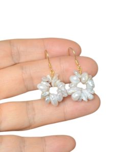 S925 Sterling Silver Baroque Pearl Earrings - Vintage Style, High-End Women's Accessory, Versatile Jewelry for Elegant Looks