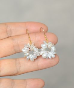 S925 Sterling Silver Baroque Pearl Earrings - Vintage Style, High-End Women's Accessory, Versatile Jewelry for Elegant Looks