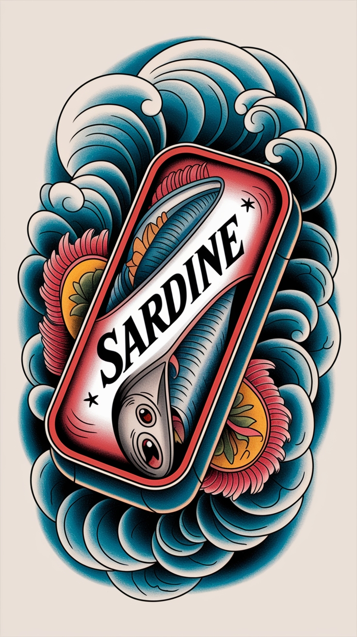 Sardine Tin Tattoo: A Trendy Design You’ll Love outfit idea