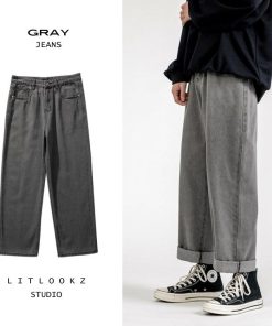 Scotland Outfits Summer, Fitted Collared Shirt Women - Soft Boy Washed Baggy Jeans