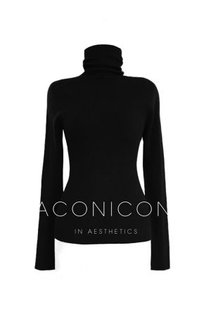 Semi-Finished Winter Seamless One-Piece Base Layer, High-Neck Knitted Wool Top, Machine Washable, Cozy Winter Essentials