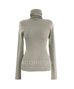Semi-Finished Winter Seamless One-Piece Base Layer, High-Neck Knitted Wool Top, Machine Washable, Cozy Winter Essentials