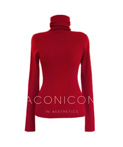 Semi-Finished Winter Seamless One-Piece Base Layer, High-Neck Knitted Wool Top, Machine Washable, Cozy Winter Essentials
