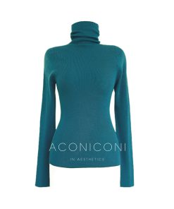 Semi-Finished Winter Seamless One-Piece Base Layer, High-Neck Knitted Wool Top, Machine Washable, Cozy Winter Essentials