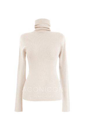 Semi-Finished Winter Seamless One-Piece Base Layer, High-Neck Knitted Wool Top, Machine Washable, Cozy Winter Essentials