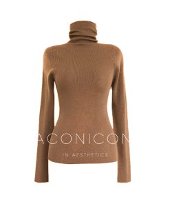 Semi-Finished Winter Seamless One-Piece Base Layer, High-Neck Knitted Wool Top, Machine Washable, Cozy Winter Essentials