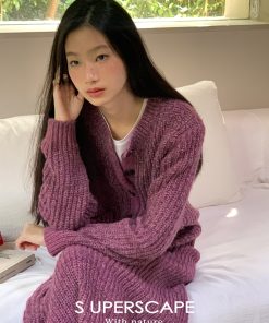 Sheer Floral Round Neck Knitted Cardigan with Rainbow Silver Thread - Lightweight, Stylish Layering Essential