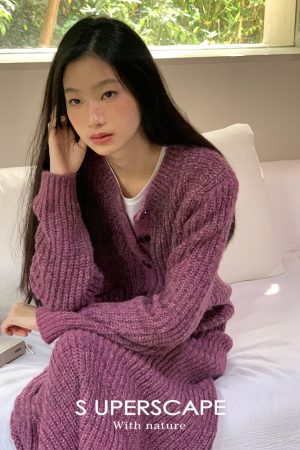 Sheer Floral Round Neck Knitted Cardigan with Rainbow Silver Thread - Lightweight, Stylish Layering Essential