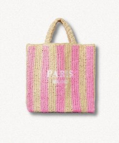 Shirts With Flared Jeans, Fitted Collared Shirt Women - Paris Straw Beach Bag