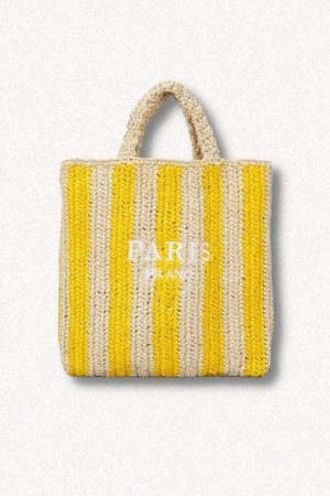 Shirts With Flared Jeans, Fitted Collared Shirt Women - Paris Straw Beach Bag