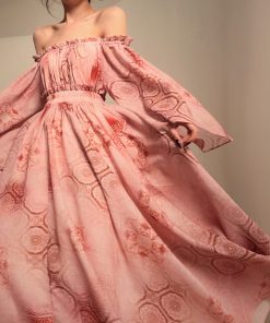 Sicily Floral One-Shoulder Top and Skirt Set - Beach Vacation Style, Chic Summer Outfit, Trendy 90s Inspired Fashion