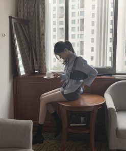 Silky Minimalist Loose Silhouette Shirt - High-End Feel Korean Style Top for Effortless Chic Fashion