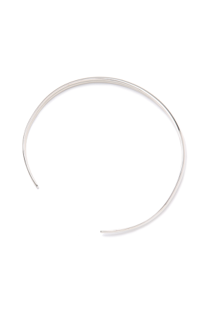 Silver Arc-Shaped Collar Necklace - Roaring Beast Design, Statement Jewelry, Chic Accessories, Fashion-forward Style
