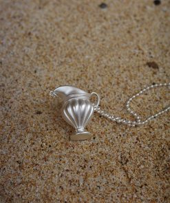 Silver Flower Vase Pendant Necklace for Women, Unique Creative Design, 2025 Trendy Jewelry, Elegant Floral Statement Piece