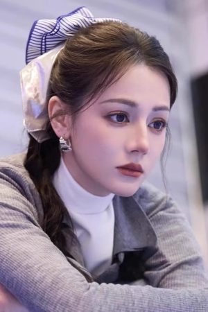 Silver Square Scarf Hair Tie for Women, Blue Striped Hair Band, Korean Style Low Ponytail Accessory, Fashion Hair Rope