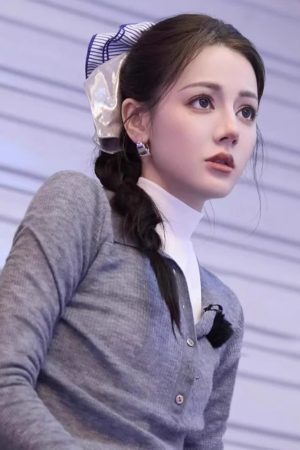 Silver Square Scarf Hair Tie for Women, Blue Striped Hair Band, Korean Style Low Ponytail Accessory, Fashion Hair Rope