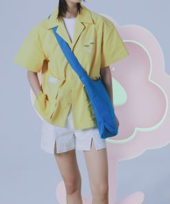 Sky Blue FULA Twill Crossbody Bag - Roaring Beast Design, Stylish and Functional, Perfect for Daily Use, Trendy Accessory