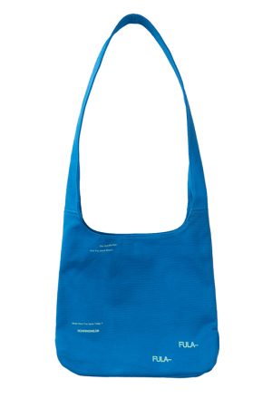 Sky Blue FULA Twill Crossbody Bag - Roaring Beast Design, Stylish and Functional, Perfect for Daily Use, Trendy Accessory