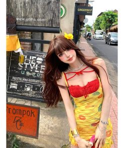 Sleeveless Summer Bodycon Dress for Women - Waist-Cinching Slim Fit Short Skirt for Beach Vacation Style