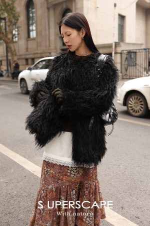 Slim-Fit Lace-Trimmed Long Faux Two-Piece Split Hem T-Shirt - Y2K Inspired Stylish Top for Effortless Chic Looks
