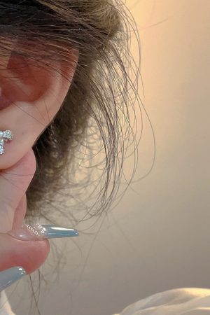 Small Bow Zircon Stud Earrings for Women - 2025 Light Luxury Versatile High-End Fashion Jewelry