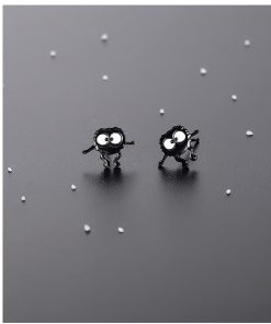 Small Coal Ball Earrings - Trendy Personalized Niche Design for Women, Comfortable for Sleeping, Perfect Summer Accessory