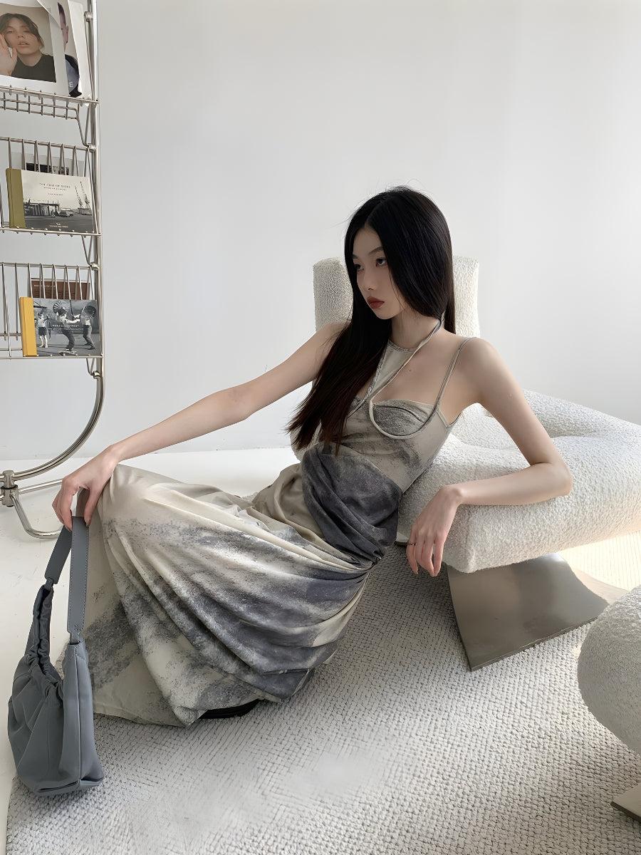 Social Worker Outfits, Fashion Street - Halter Neck Maxi Dress Social Worker Outfits, Fashion Street - Halter Neck Maxi Dress