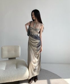 Social Worker Outfits, Fashion Street - Halter Neck Maxi Dress