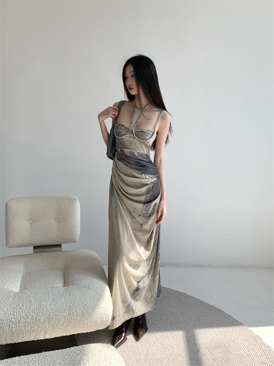 Social Worker Outfits, Fashion Street - Halter Neck Maxi Dress Social Worker Outfits, Fashion Street - Halter Neck Maxi Dress