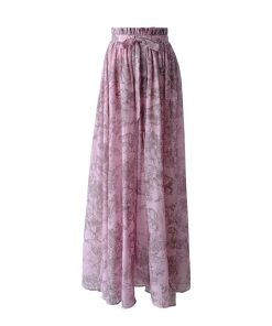 Socialite Style Long Dress for Women - Two-Piece Set in Floral Design, Perfect for Tall Individuals, Trendy Y2K Fashion