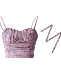 Socialite Style Long Dress for Women - Two-Piece Set in Floral Design, Perfect for Tall Individuals, Trendy Y2K Fashion