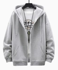 Soft Girl Casual Outfits, Fall Outfits Tall Boots - Casual Zip-Up Men Hoodie