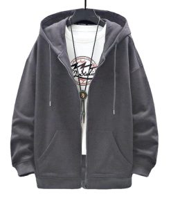 Soft Girl Casual Outfits, Fall Outfits Tall Boots - Casual Zip-Up Men Hoodie