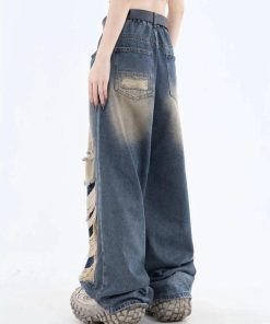 Soft Girl Casual Outfits, Winter Outfits Formal Classy - Grunge Dark Wash Distressed Jeans