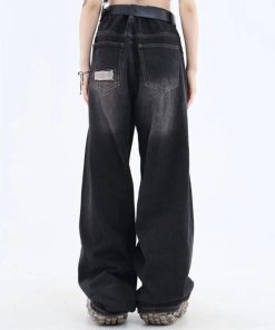 Soft Girl Casual Outfits, Winter Outfits Formal Classy - Grunge Dark Wash Distressed Jeans