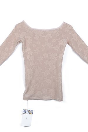 Soft Mist Off-Shoulder Long Sleeve Half-Skirt Dress - Designer Style Knitted T-Shirt for Socialite Looks - Y2K Fashion