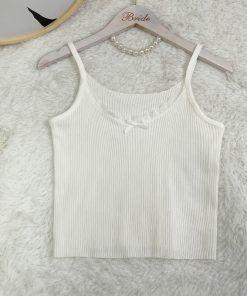 Soft Pudding Bear Ice Cream Tie-Front Cardigan - Lightweight Summer Knit for Y2K Style and Trendy Comfort