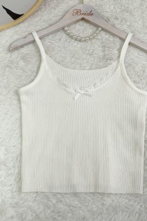 Soft Pudding Bear Ice Cream Tie-Front Cardigan - Lightweight Summer Knit for Y2K Style and Trendy Comfort