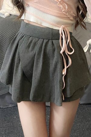 Soft Pudding Bear Ice Cream Tie-Front Cardigan - Lightweight Summer Knit for Y2K Style and Trendy Comfort
