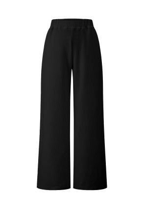 Soft Slim-Fit Cropped Long-Sleeve Top & Pants Two-Piece Set for Women - Comfortable Casual Chic Outfit